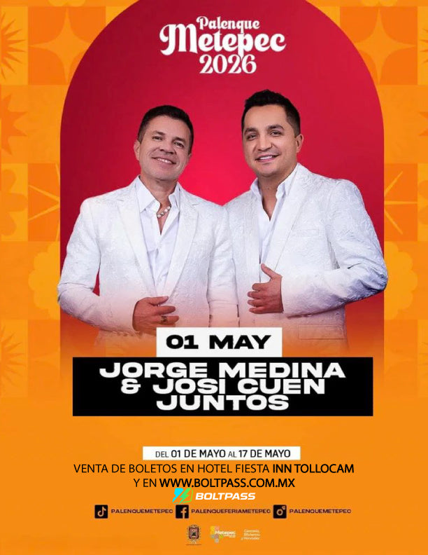 JORGE MEDINA & JOSI CUEN (JUNTOS) - Palenque de San Isidro Metepec 2026
