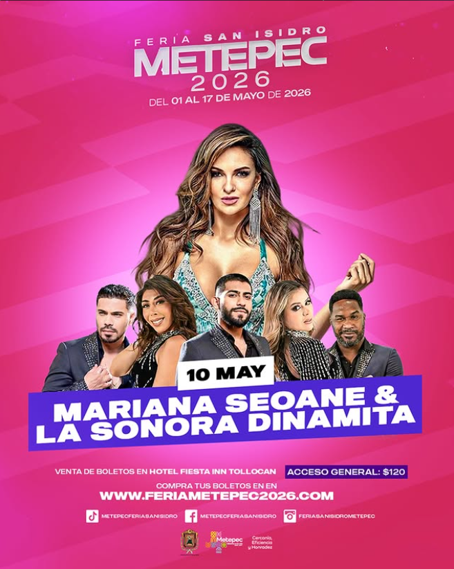 MARIANA SEOANE Y SONORA DINAMITA - Teatro del Pueblo San Isidro Metepec 2026