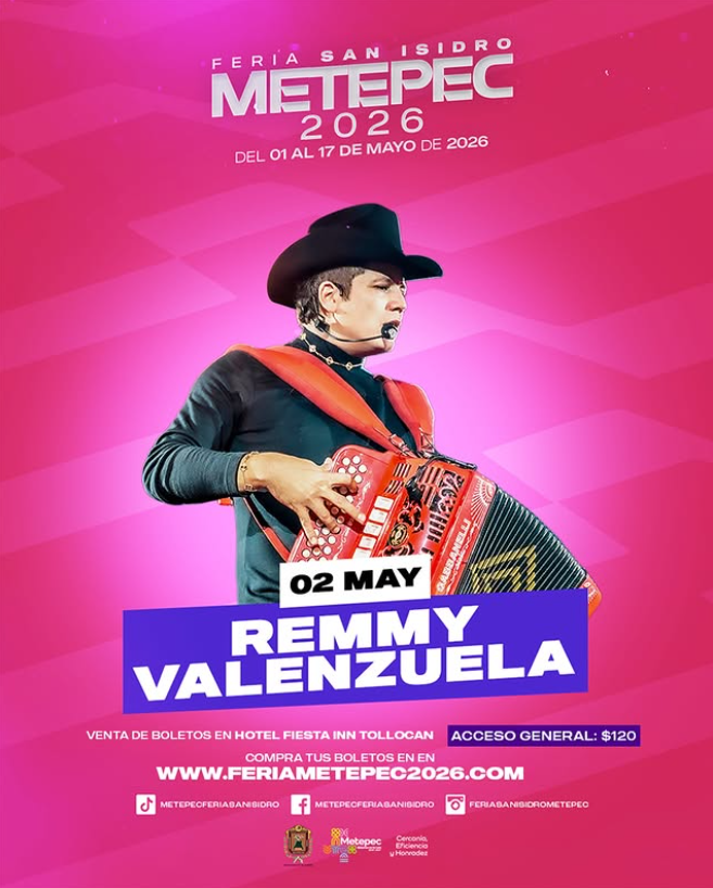 REMMY VALENZUELA - Teatro del Pueblo San Isidro Metepec 2026